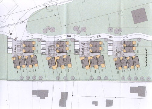 PQ 24 villas contiguës et immeuble en PPE Coppet